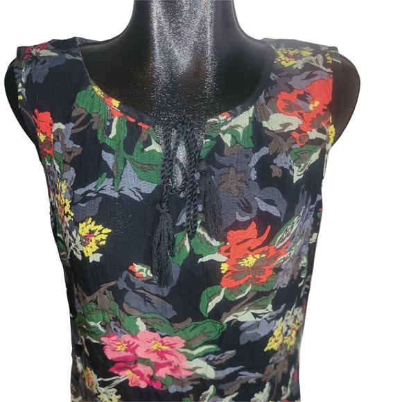 La Classe Couture Floral Sleeveless Dress L - Picture 2 of 7